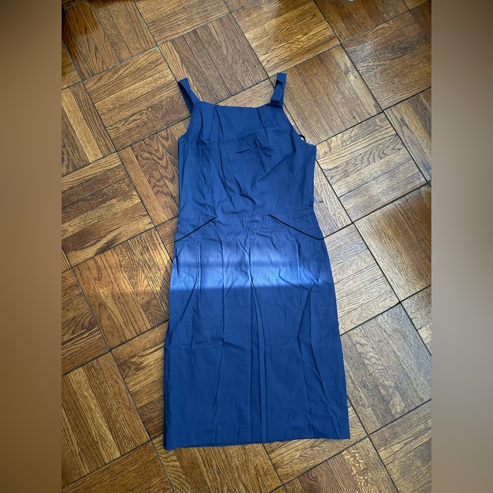 Dkny Blue Ruched Sheath Mini Dress. Vintage. Size 4.Like new.
